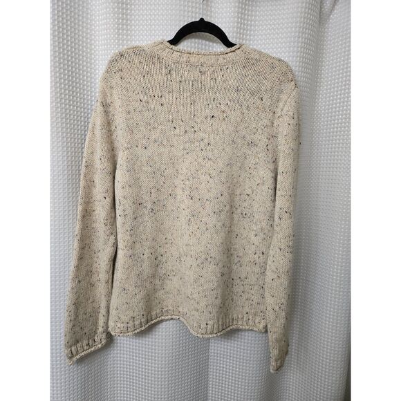 Hannah Women's Sweater Size Large Cream Long Sleeve Spring Fall Winter Chic Boho - Picture 4 of 6